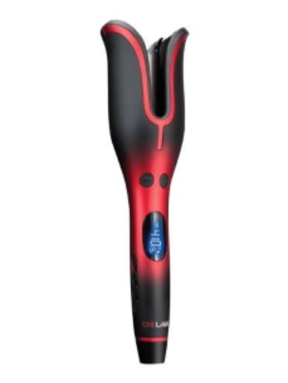 CHI Lava Automatic 1” Rotating Spin N Curl Ceramic Curling Iron in Black & Red